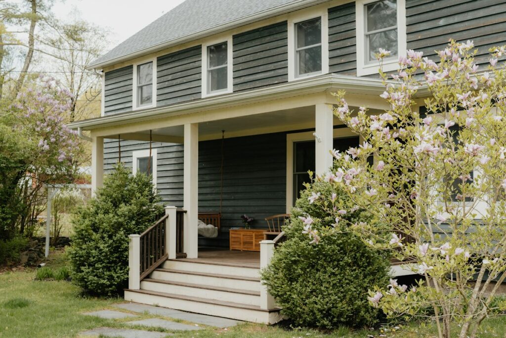Home with painted exterior siding